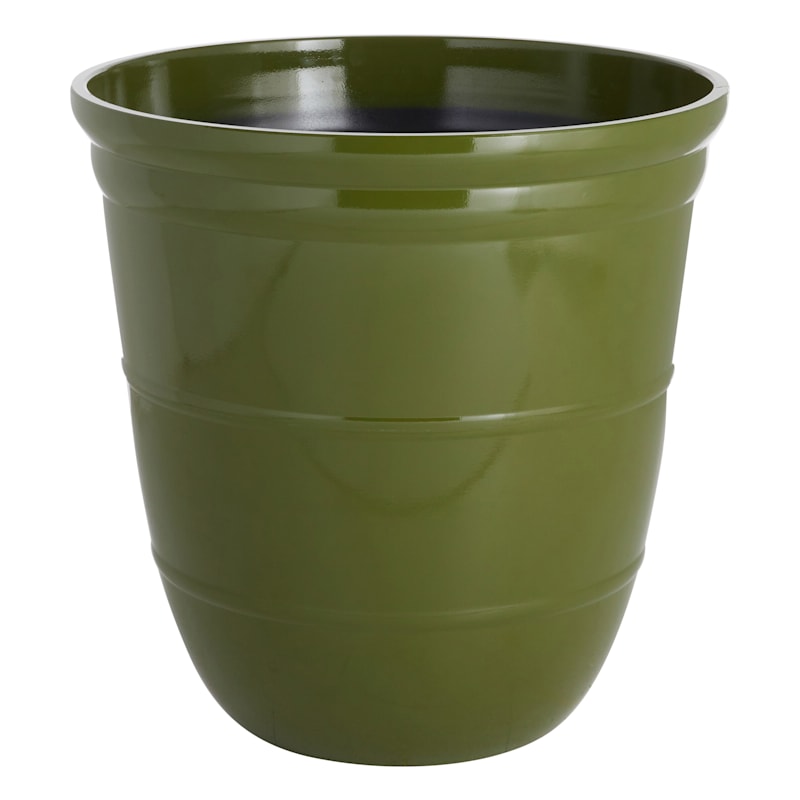 Honeybloom Ares Green Planter, 18"