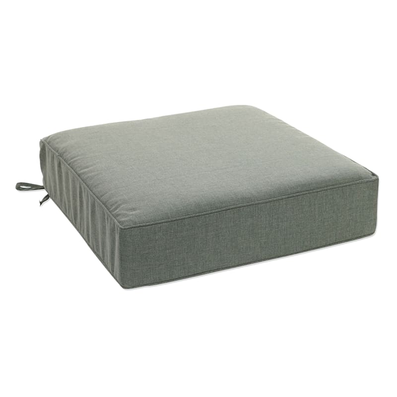 Premium Endive Green Gusseted Outdoor Deep Seat Cushion