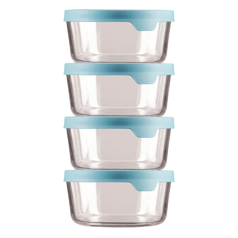c e ll a TrueSeal 7-Pc Round Glass Food Storage Set w/ Marker 