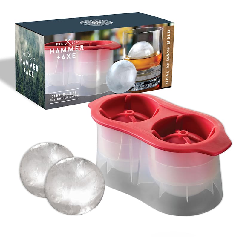 Chillz Ice Ball Maker Mold for Whiskey - Set of 2 Individual 2.5 Inch Ice  Molds - Elevate Your Drinks with Slow Melting Spheres