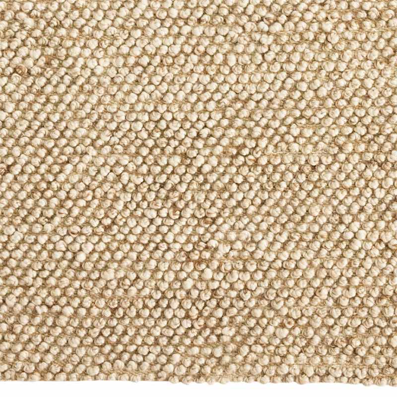 (B770) Gravel Beige Textured Area Rug, 5x7