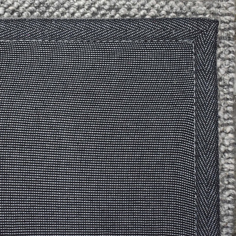 B771) Rug Textured Gravel Grey
