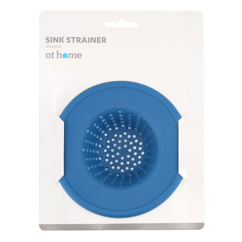 Silicone Sink Strainer with Plastic Blue | at Home