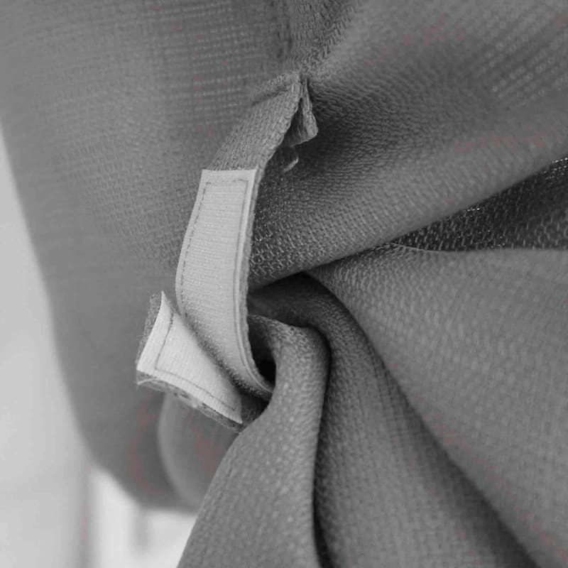 Devin Grey TieUp Curtain Panel, 42x36