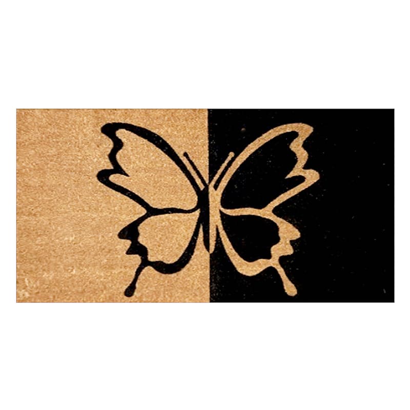 Butterfly Coir Mat, 18x30