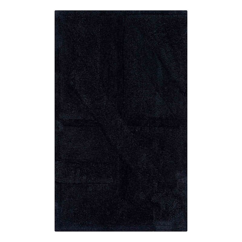 2'x3' Solid Utility Accent Rug Black - Made By Design™