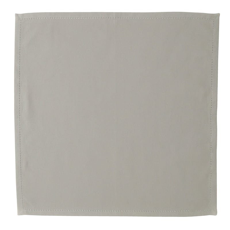 Set of 8 Light Gray Cloth Napkins, Cotton Sold by at Home
