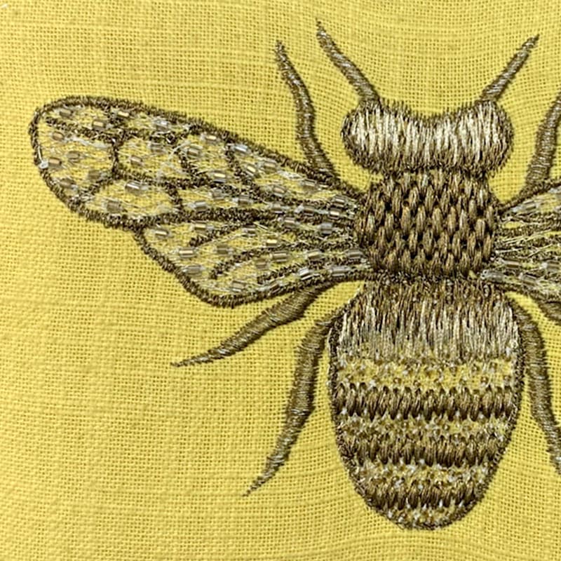 Embroidered Bee Jewelry Box