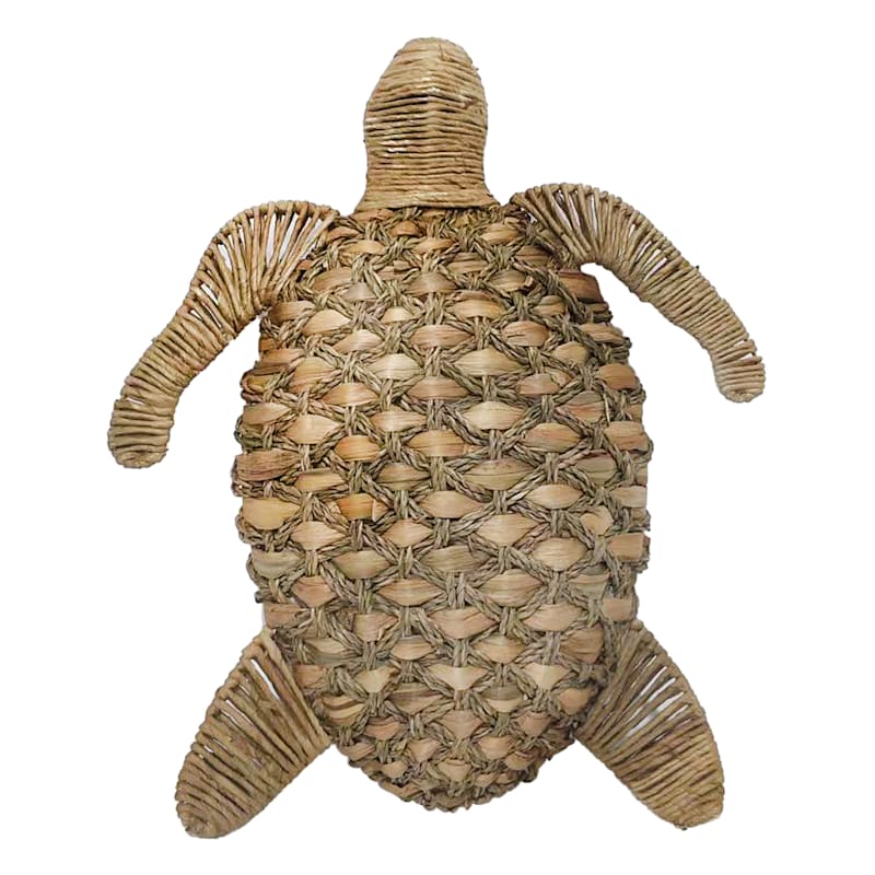 Ty Pennington Water Hyacinth Turtle Outdoor Wall Decor, 19"