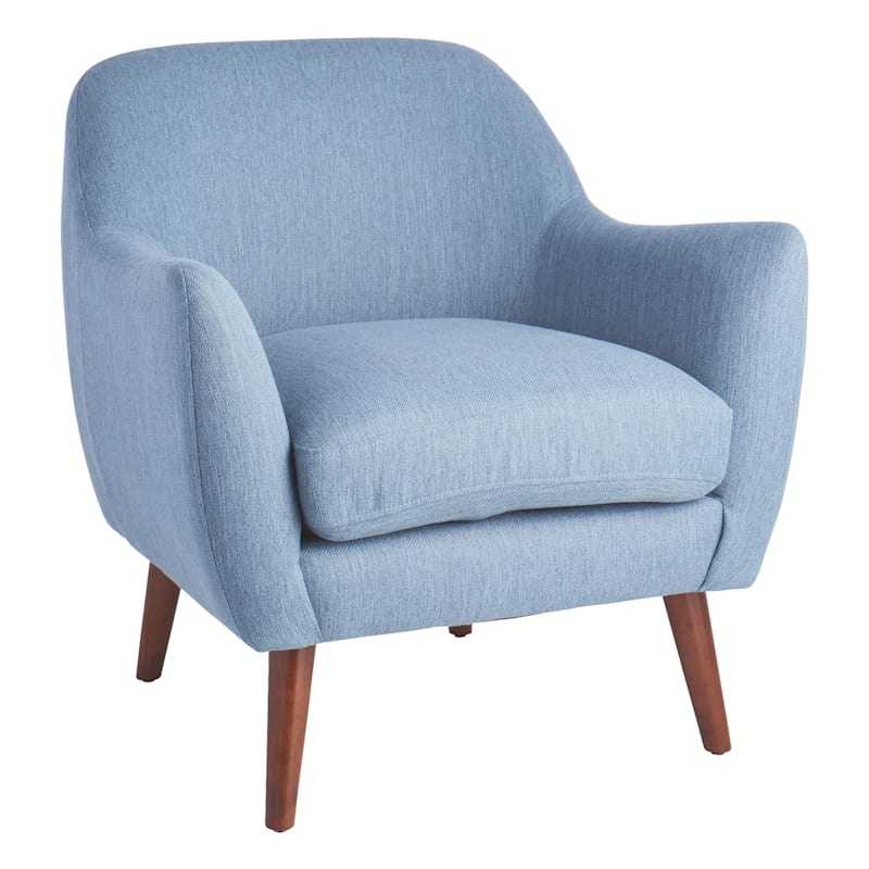 Honeybloom Braxton Blue Arm Chair