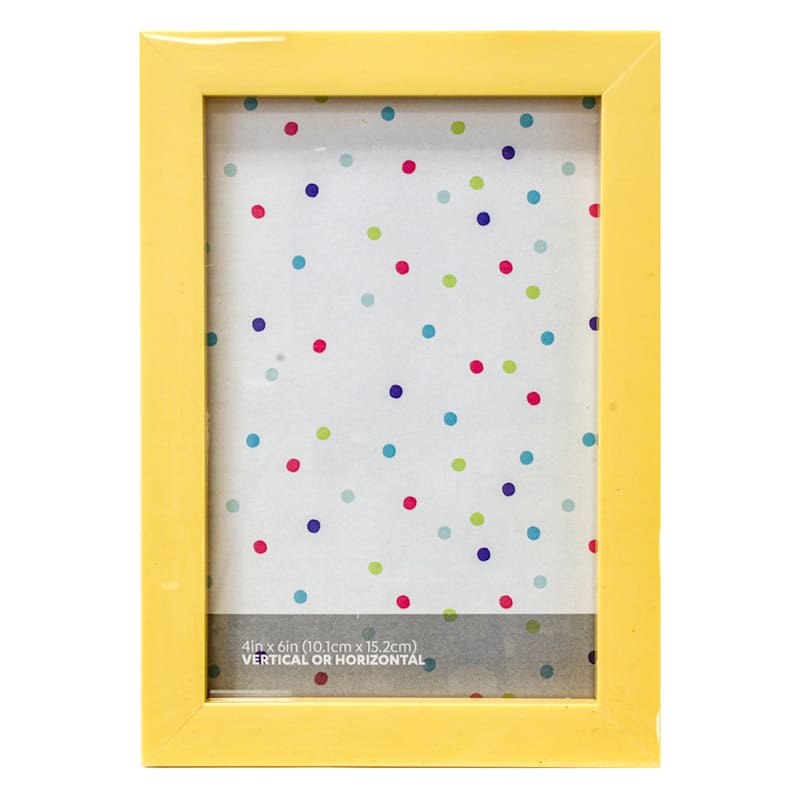 Tiny Dreamers Popcorn Yellow Tabletop Picture Frame, 4x6