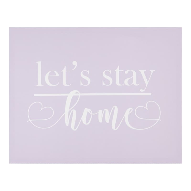 Grace Mitchell Let's Stay Home Canvas Wall Art, 14x11