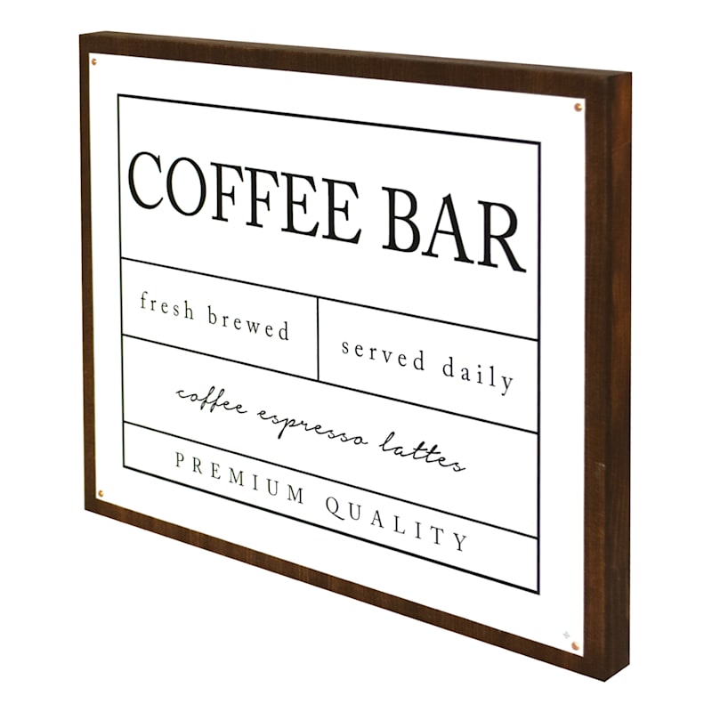 Coffee Bar Wall Art, 16x13