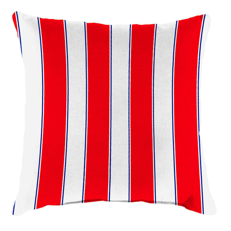 Providence red navy blue awning striped square outdoor deco At Home