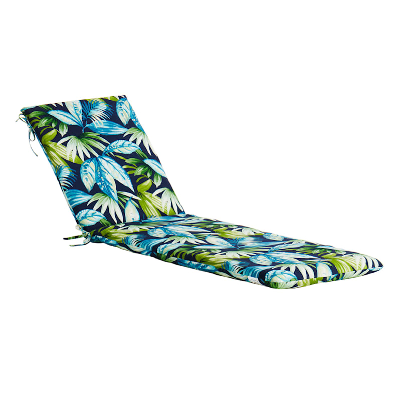 Seneca Navy Blue Basic Outdoor Chaise Lounge Cushion