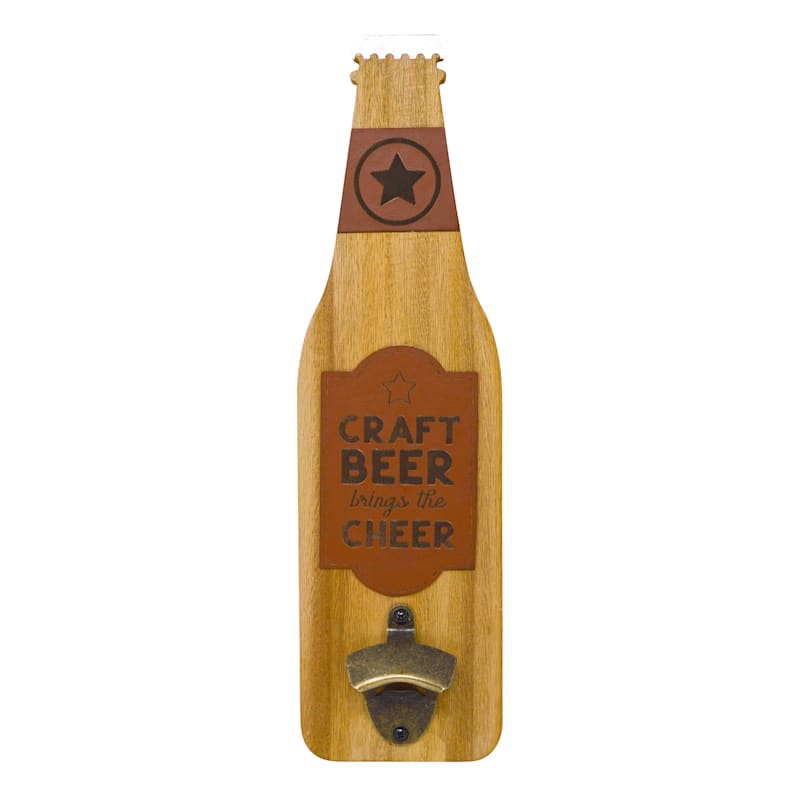 Craft Beer Bottle Opener Wall Decor, 5x16
