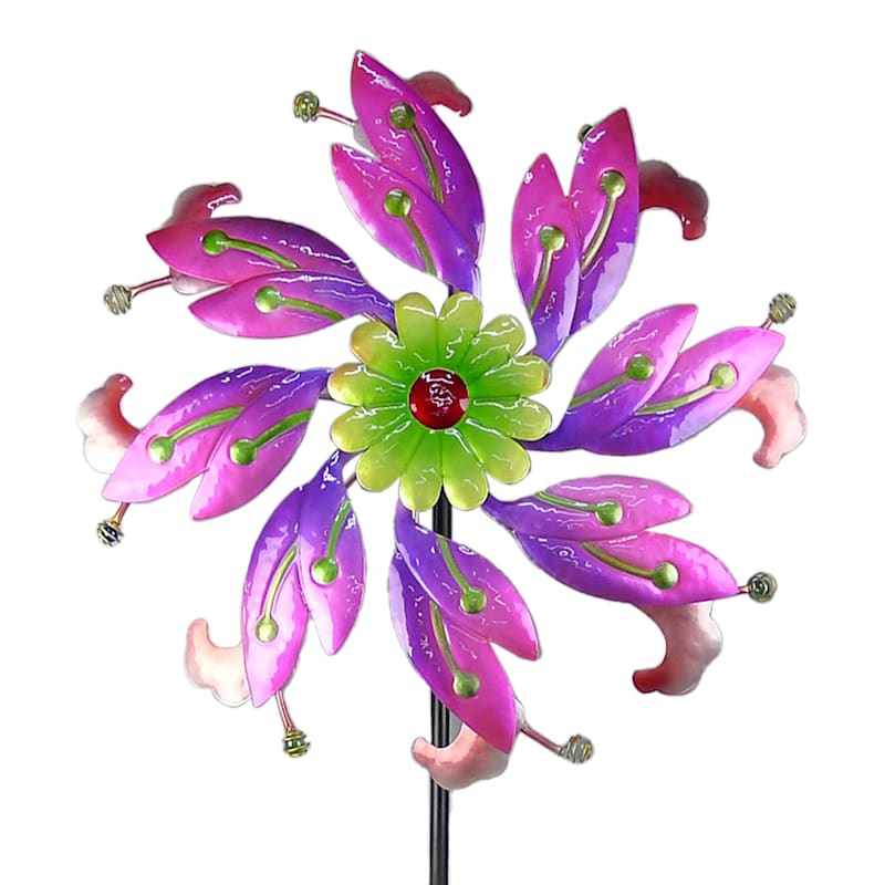 Jumbo Metal Wind Spinner Garden Stake