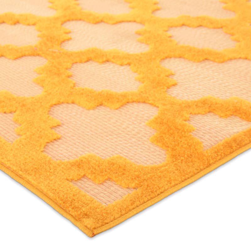 Torino Yellow Trellis Area Rug 5x7 At Home