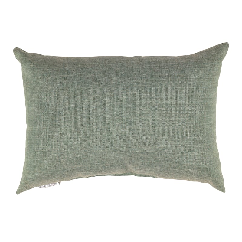 Blooms Pillow in Soft Green