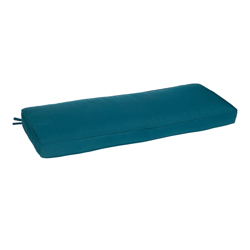 Teal Canvas Outdoor Bench Cushion