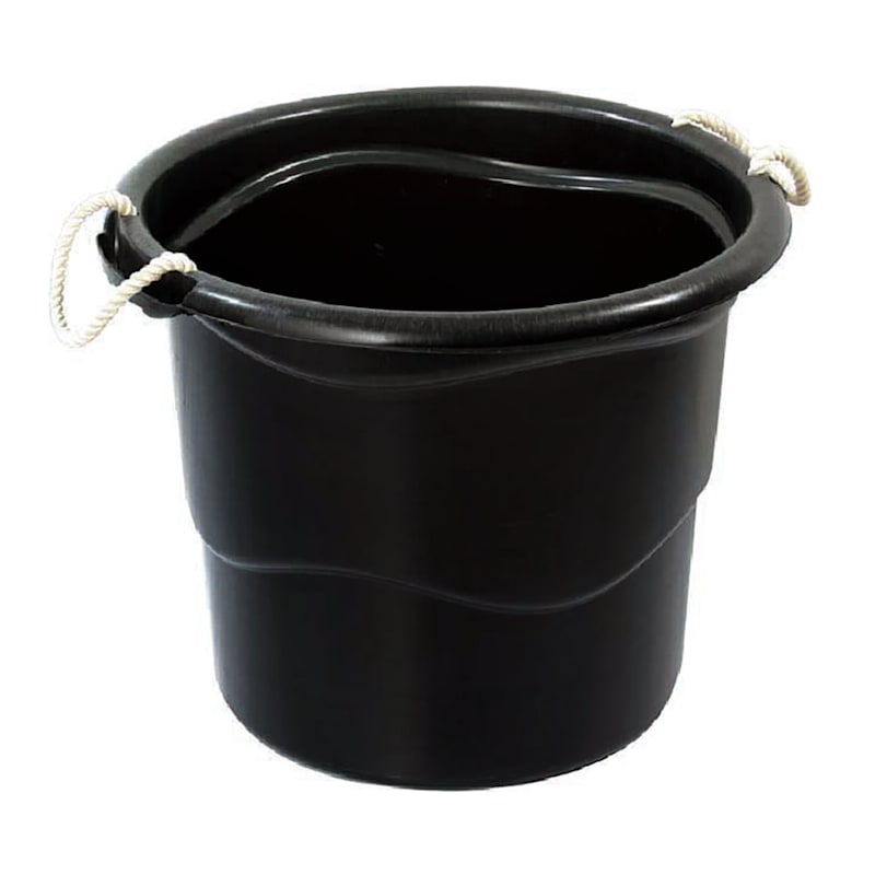 65l Black Bucket with Rope