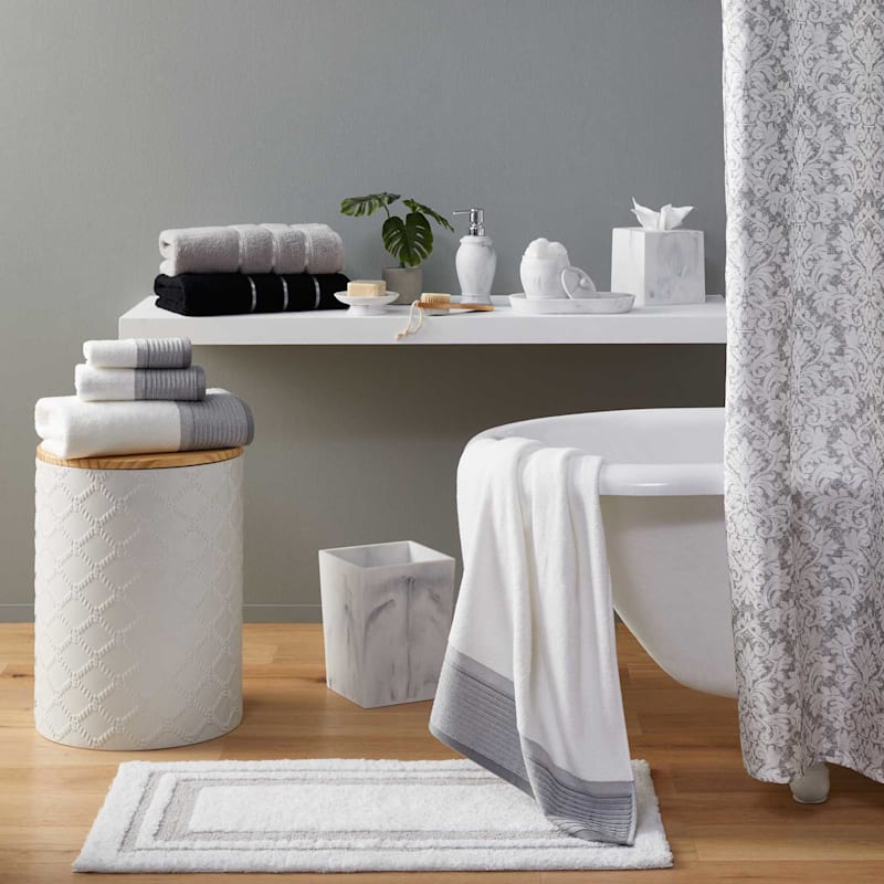 Grey fingertip towels cheap