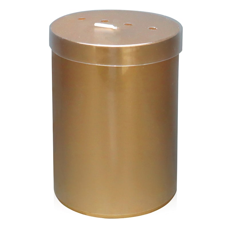 Willow Crossley Gold Unscented Pillar Candle, 3x4