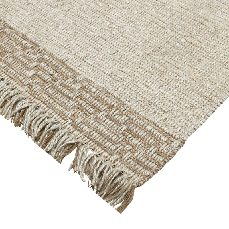 Found and Fable Kent Ivory Jute Area Rug, 8x10 At Home