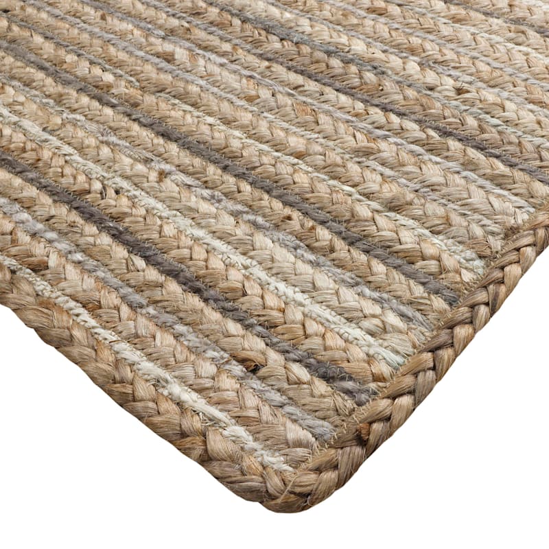Elin striped oval jute rug 92x150 cm from Dixie 