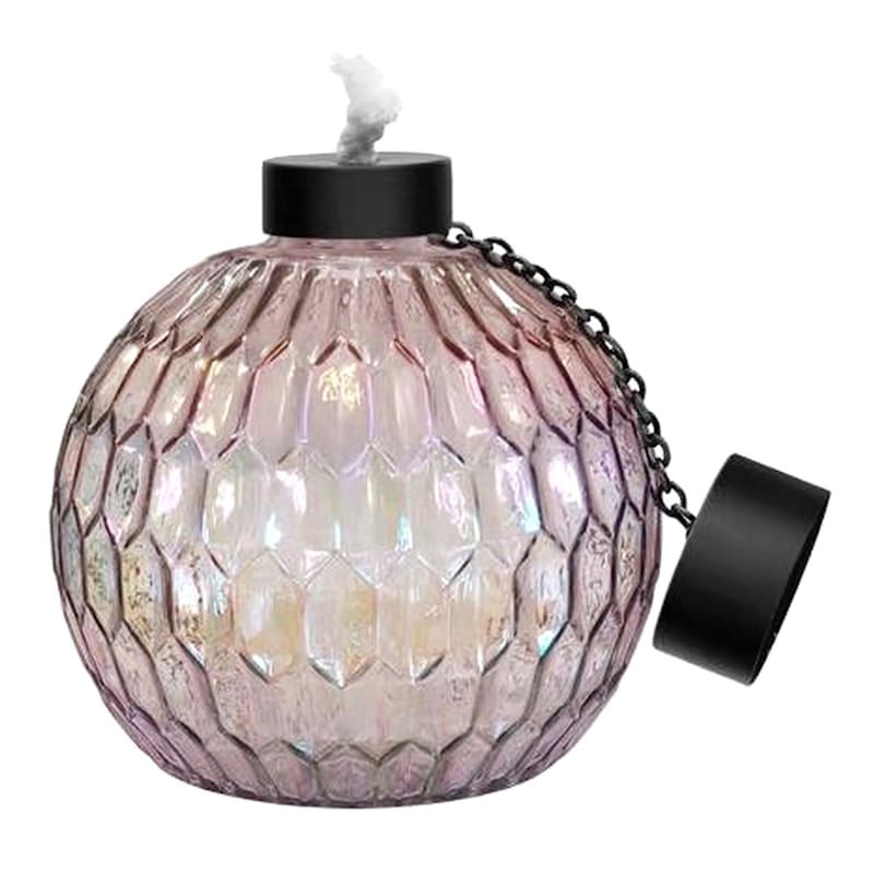 Purple Glass Table Top Torch, 5"