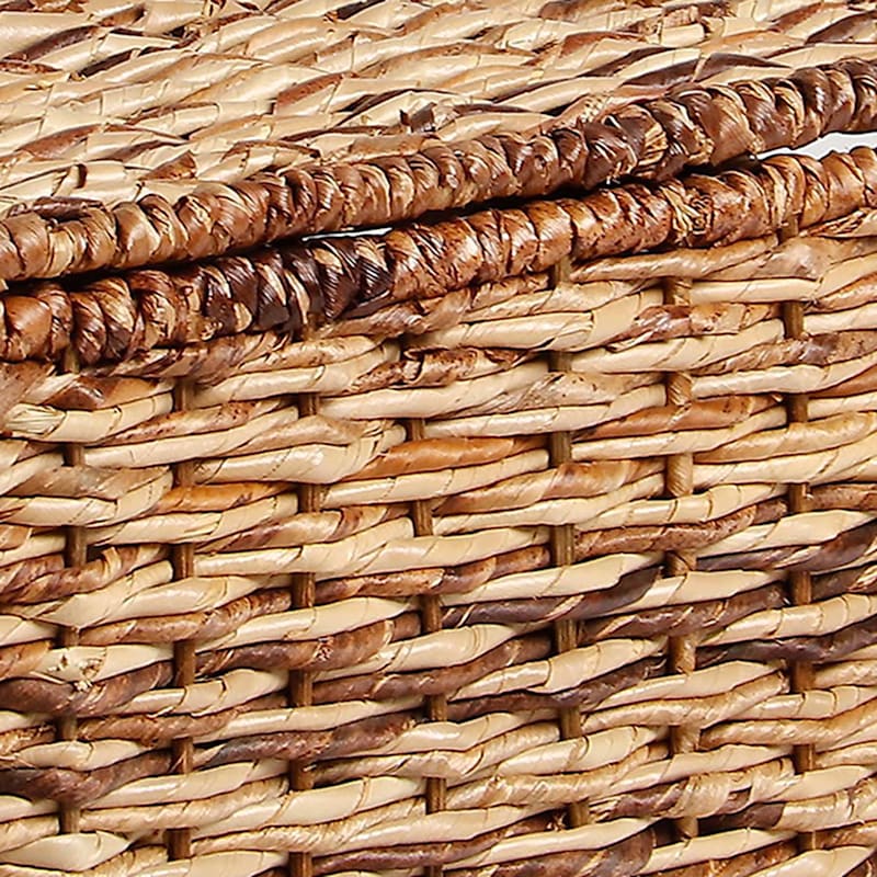 Bacburi Woven Abaca Storage Basket Medium At Home