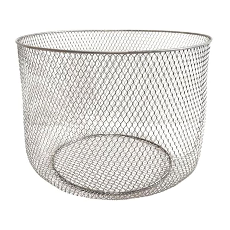 Laila Ali Round Metal Mesh Storage Basket, Medium