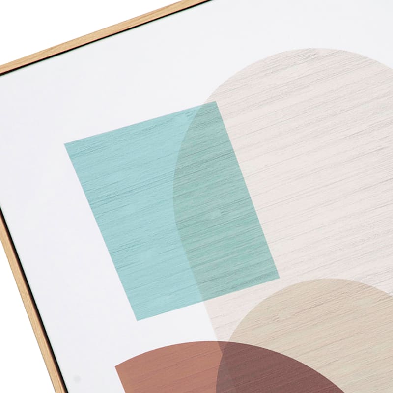 Abstract Neutral Framed Canvas Wall Art, 20x30