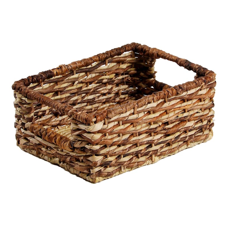 Buribac Woven Wicker Storage Basket, Small