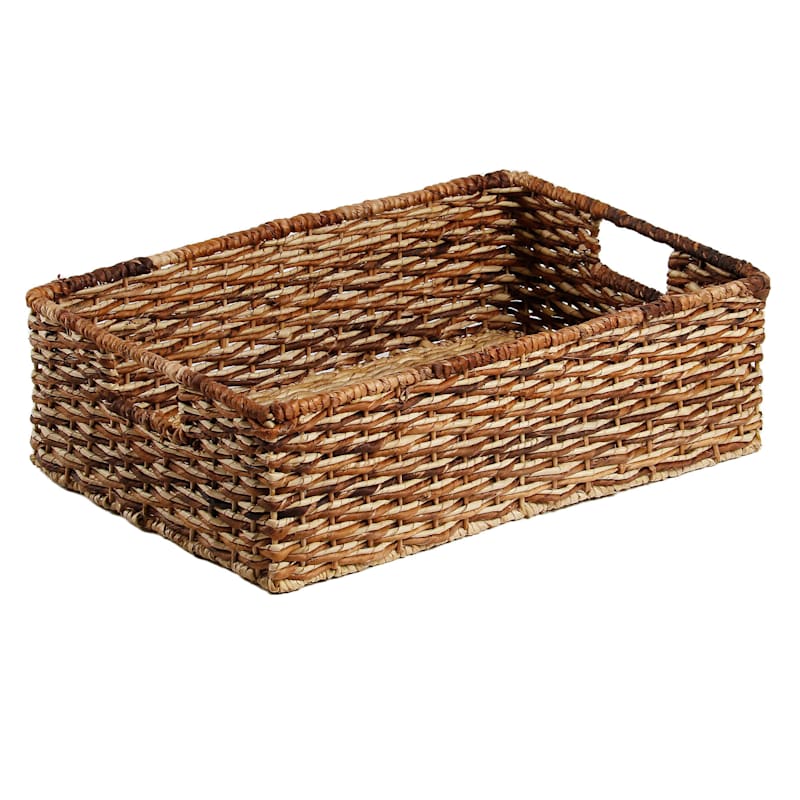 Buribac Woven Wicker Storage Basket, Large