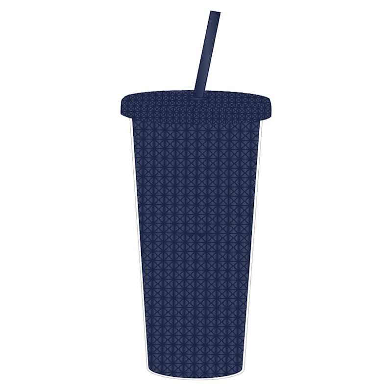 Friends 22oz. American design Double Wall Plastic Tumbler with Straw