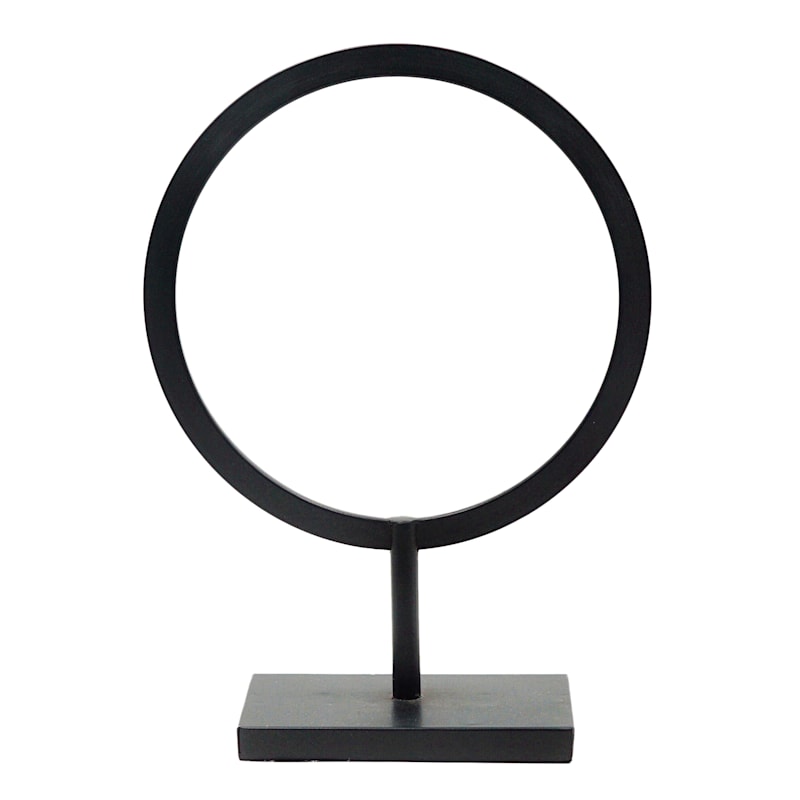 Crosby St. Black Metal Circle Decor, 16"