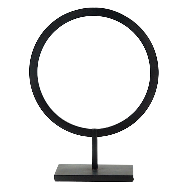 Crosby St. Black Metal Circle Decor, 13"