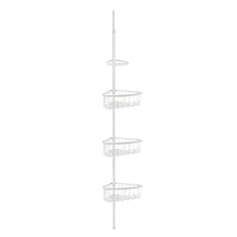 at Home Neil White Shower Tension Caddy