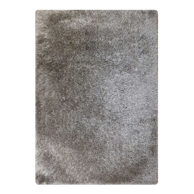 Silver shag rug cheap