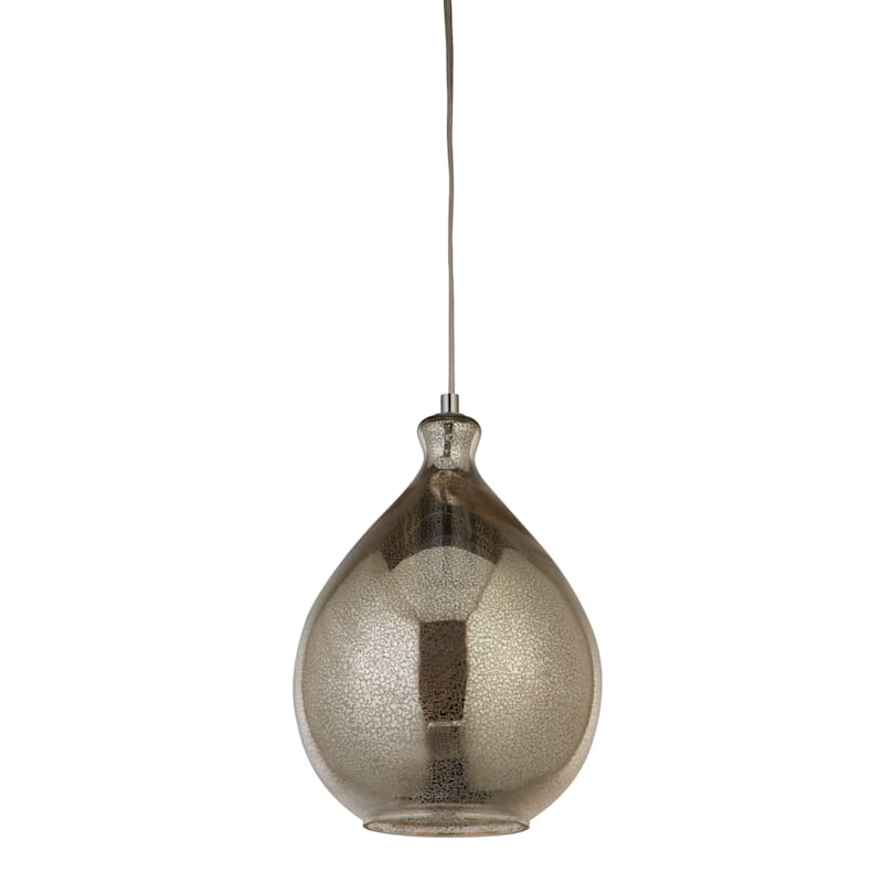 Providence Mercury Glass Hardwire Pendant Light 12
