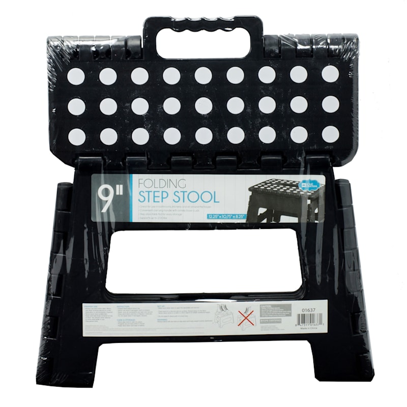 Black Foldable Step Stool 9