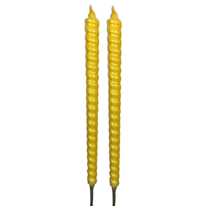 2-Pack Yellow Citronella Flare Candles, 7.5oz