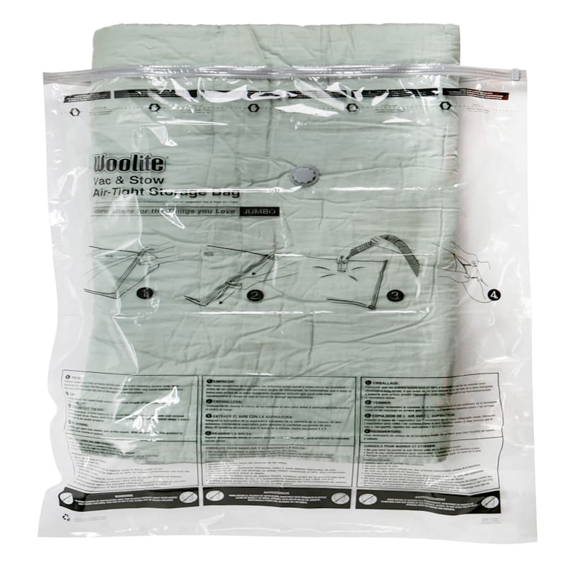 Woolite 3 Piece Air Tight Vacuum Storage Bags Multi Pack