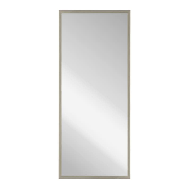 Silver Thin Framed Leaner Mirror, 24x58