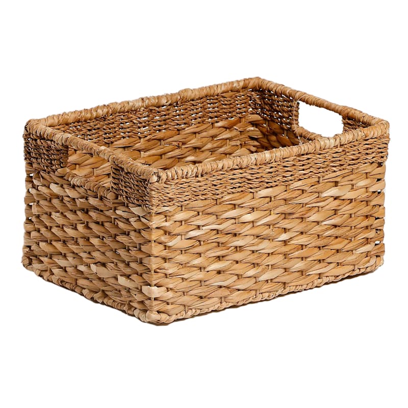Joan Water Hyacinth Rectangle Storage Basket Medium At Home