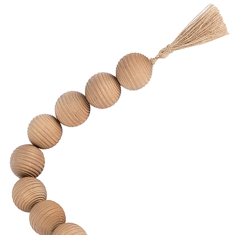 Large Wooden Bead Decor, 36"