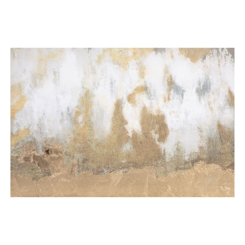 Providence Gold Abstract Canvas Wall Art, 36x24