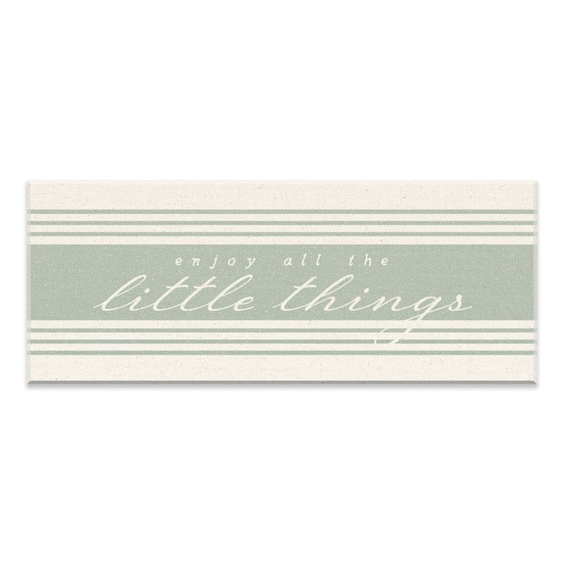 Enjoy All The Little Things Canvas Wall Art, 8x20