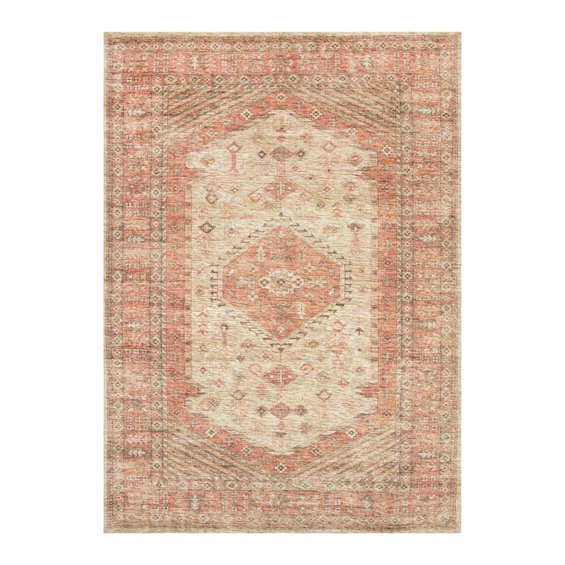 A494) Honeybloom Ivory Chunky Knit Patterned Area Rug, 5x7